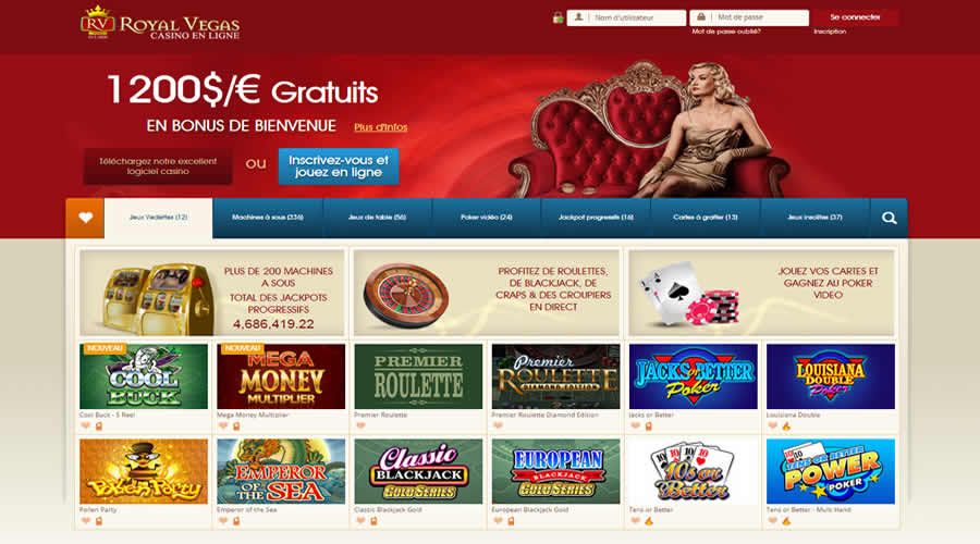 Cliquez ici pour s'inscrire à Royal Vegas Casino