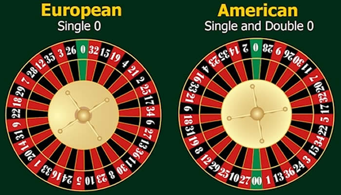 Les 2 versions de roulette les plus populaires au casino.