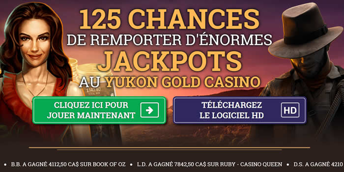 Le Yukon Gold Casino - Des jeux légaux et rentables comme à Las Vegas mais sur Internet