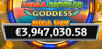 Jackpot gagnant sur Mega Moolah Goddess